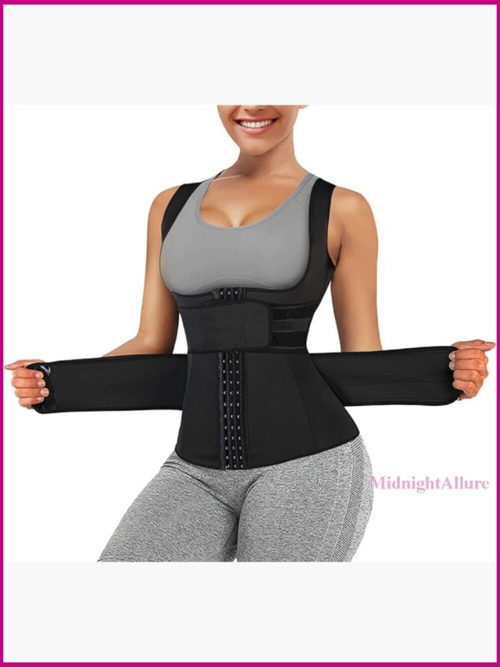 Waist Trainer Vest Corset Belt Tummy Control Slimming Body Shaper Workout Girdle